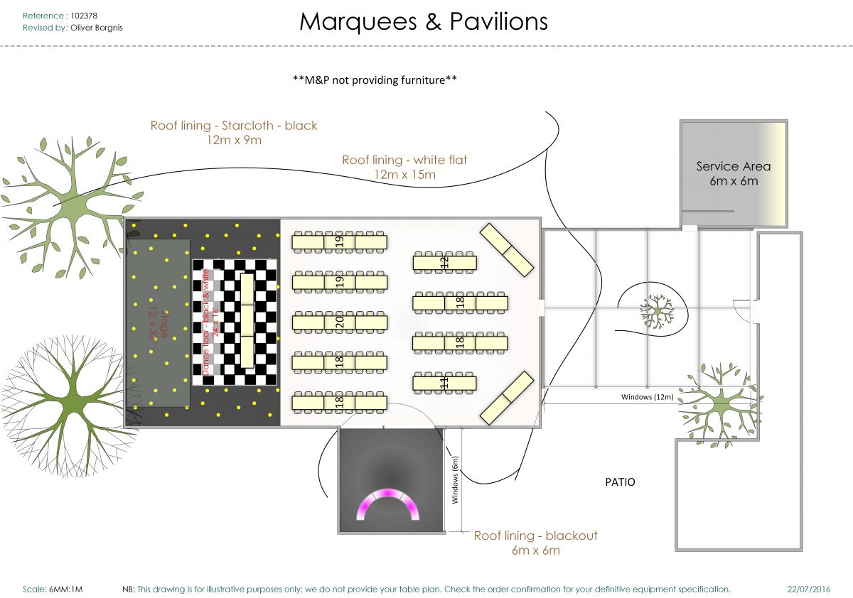 Harding marquee floor plan