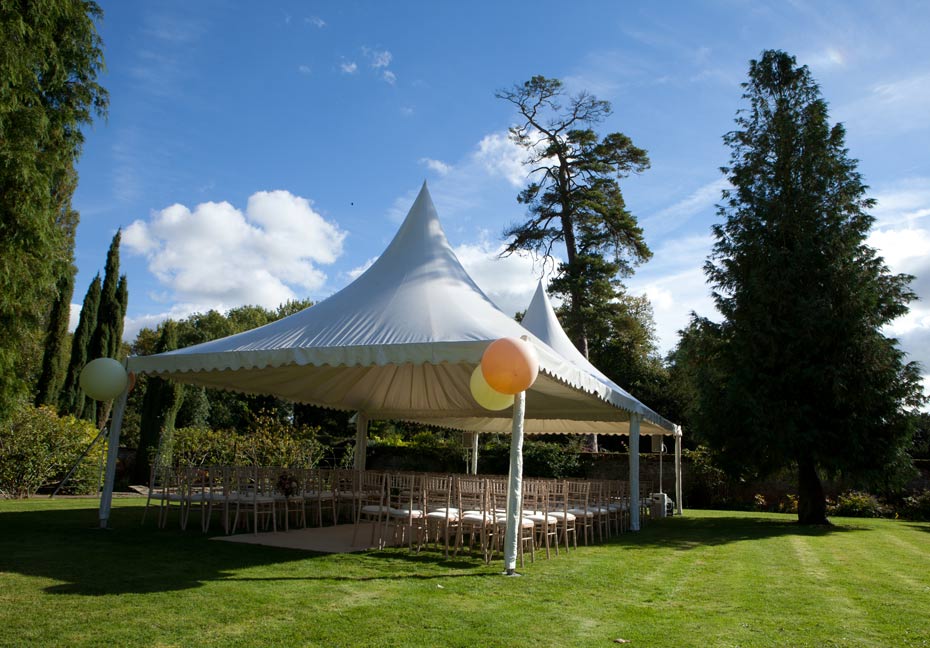 open air pavilion for wedding ceremony
