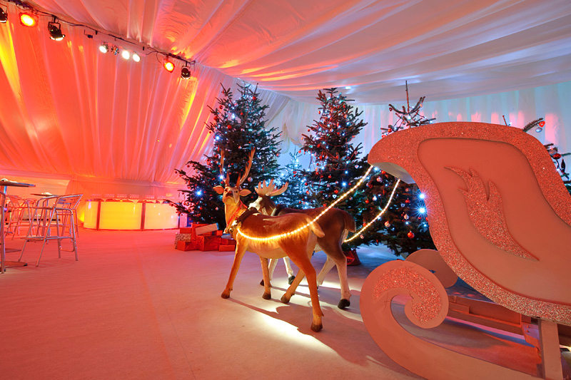 Santas Sleigh At Office Christmas Party