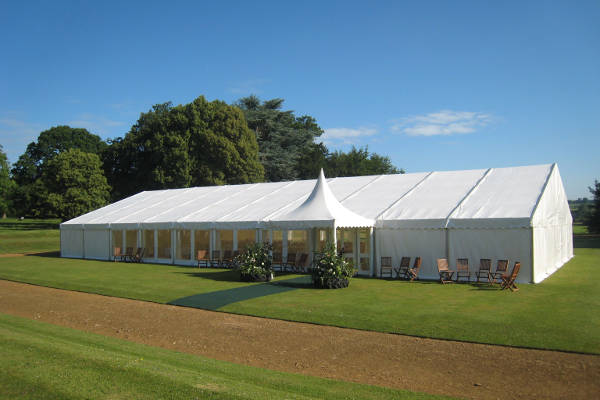 Standard frame marquee for hire for weddings, parties and events