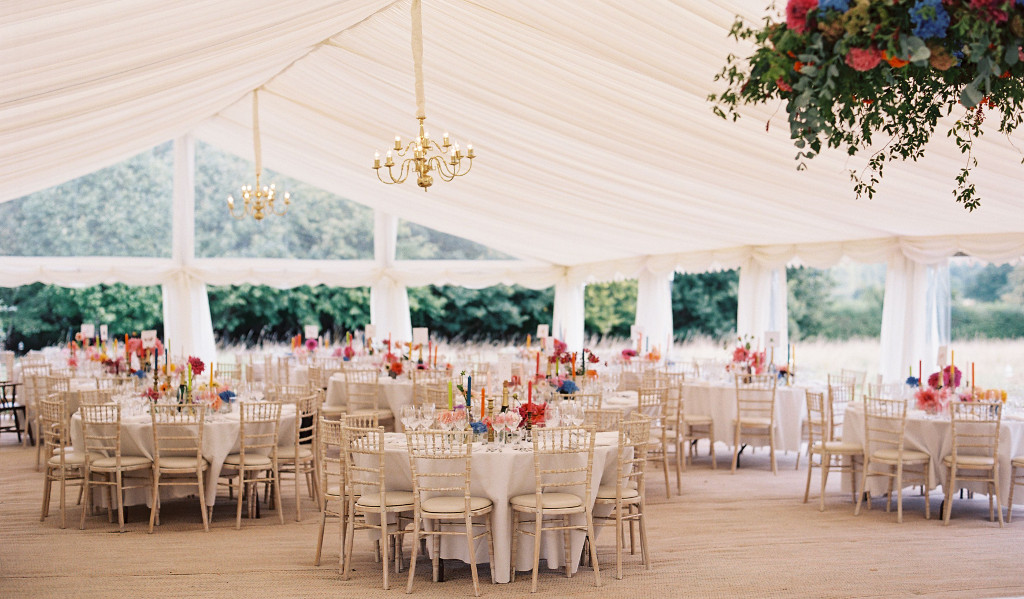 Luxury marquee hire for wedding