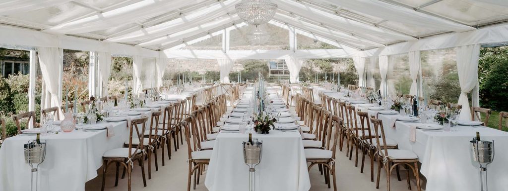 Clear roof classic marquee